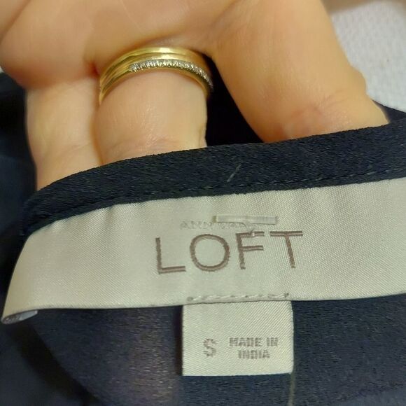 𝅺loft blouse black womens Size small - Picture 7 of 7